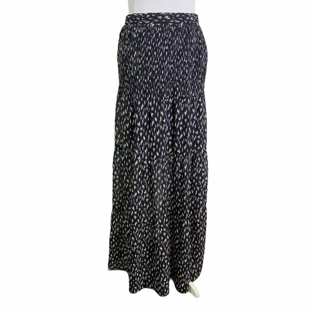 Code X Mode Print Tiered Elastic Waist Maxi Skirt - image 4